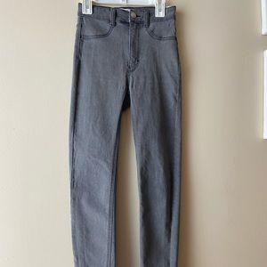 PULL&BEAR skinny high waist gray stretch jeans, size 2